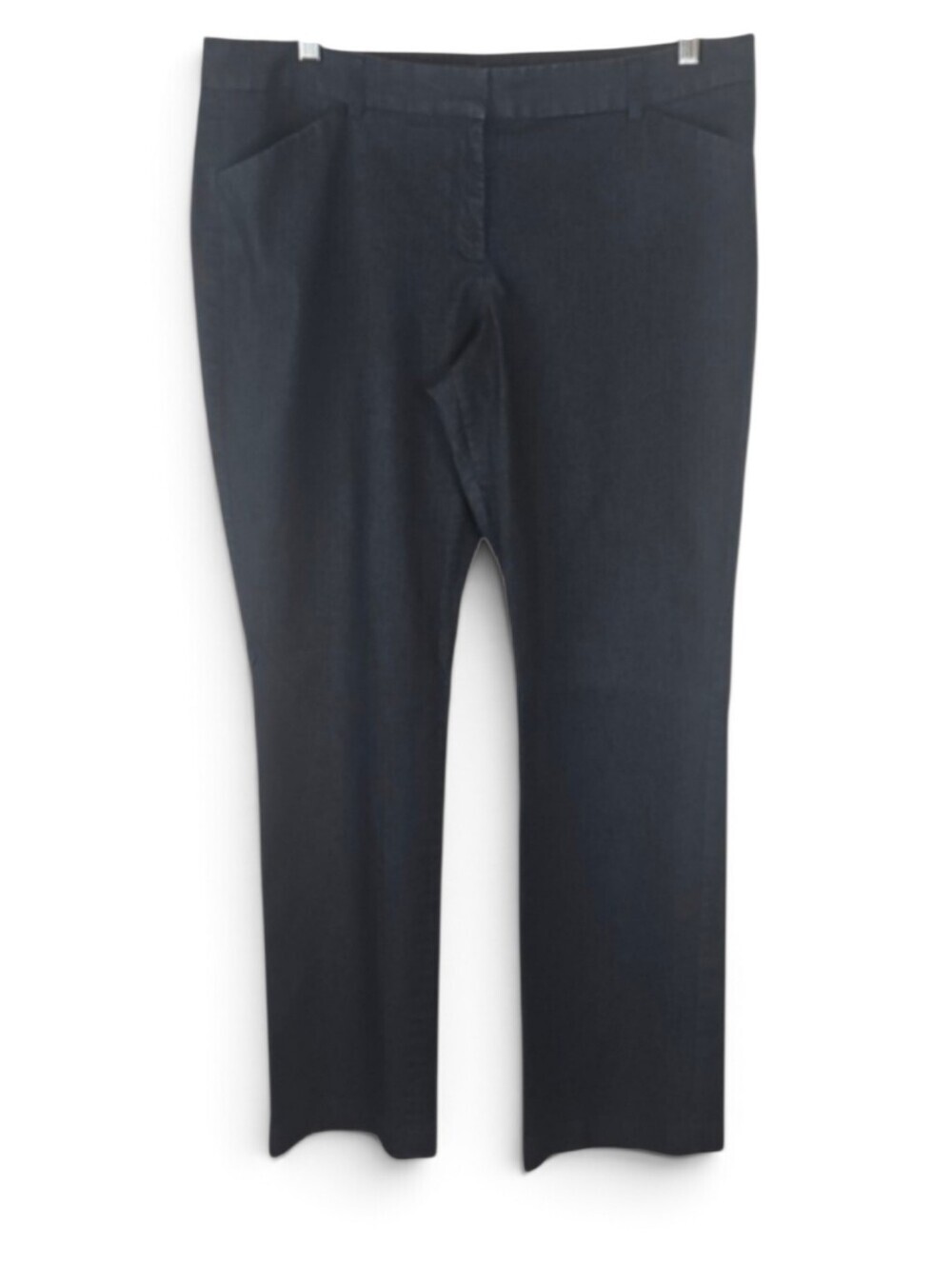 Express Editor Pants Dark Denim Wash Dress Pant Office Gray Blue Women's Size 14